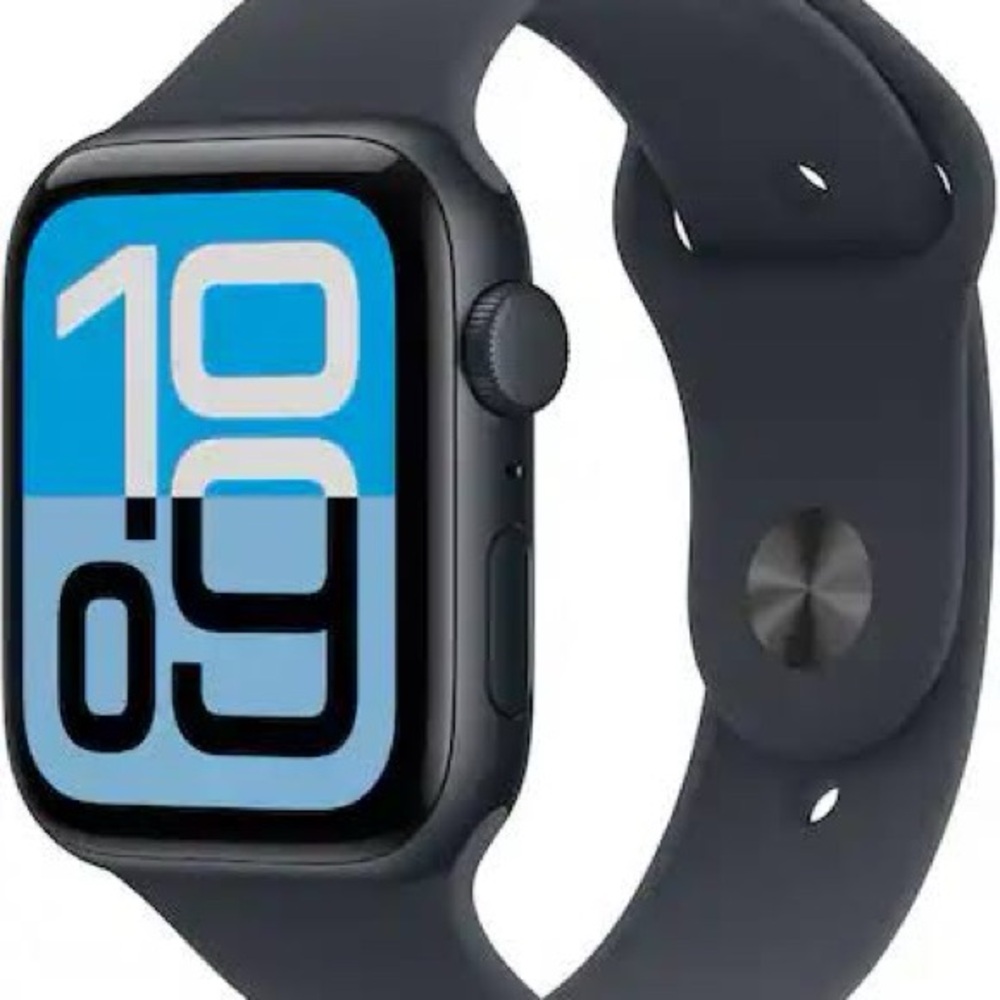 Black Smartwatch with Black Sport Band - Sleek Fitness Companion